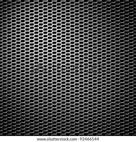 metal honeycomb grid background