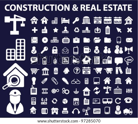 construction & real estate icons, vector