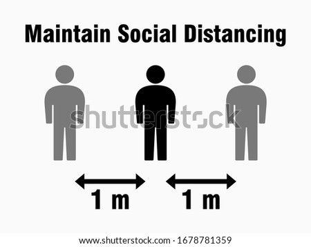 Similar – Foto Bild Abstand halten!