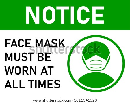 Similar – Image, Stock Photo Covid-19 mask worn on green grass background.