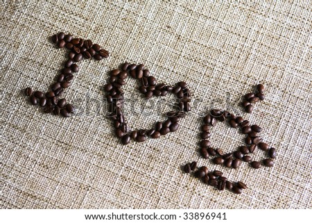 I love coffee made by coffee beans
