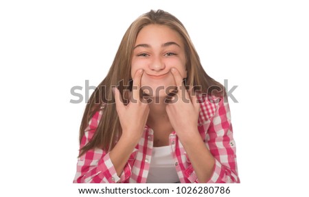 Cute teen silly faces