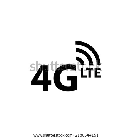 4G, 4G LTE icon vector logo template