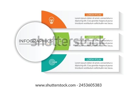 Vector infographic design template with 3 options or steps