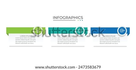 Infographic elements design template, business concept with 3 steps