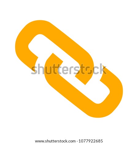Link sign - vector chain symbol - connection icon, internet security object