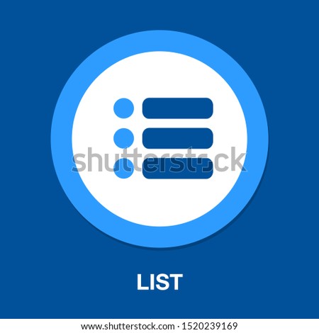 List icon - Content view options, list symbol - options sign