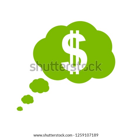 dollar cloud icon 