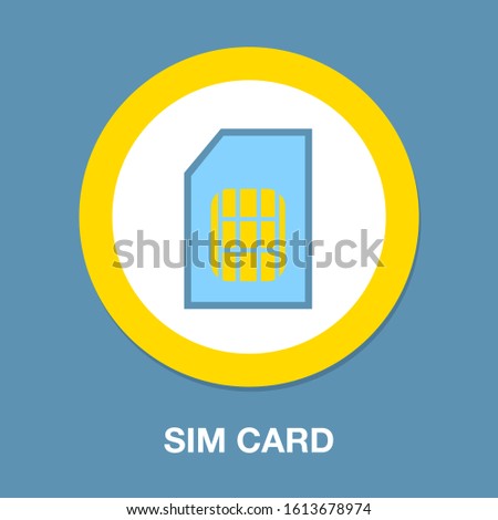 Sim card icon vector, filled flat sign, solid colorful Sim card pictogram isolated on white. Symbol, logo illustration. Pixel perfect