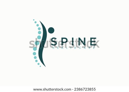 chiropractic logo design with spine concept