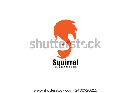 simple design with squirrel illustrator