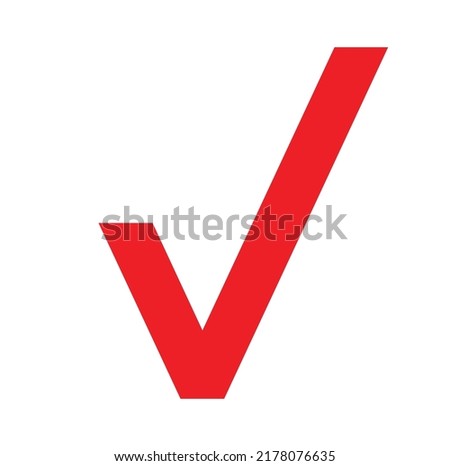 red icon checklist approve logo vector