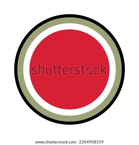 red circle icon vector template