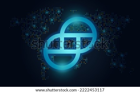 Gemini crypto currency ,logo vector.