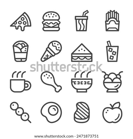 food and drink line icon,vector and  illustration