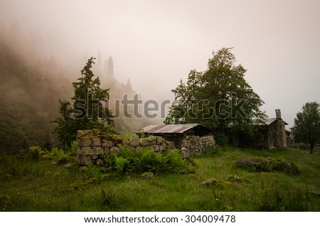 Old house in nature, Ayder