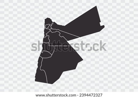 Jordan Map iron Color on White Background quality files Png