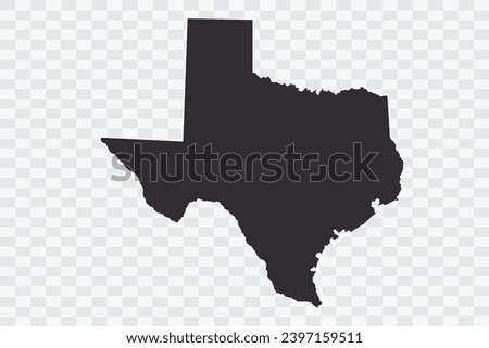 TEXAS Map iron Color on White Background quality files Png