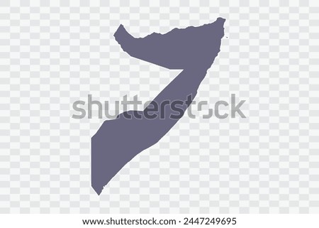 Somalia Map pewter Color on White Background quality files Png