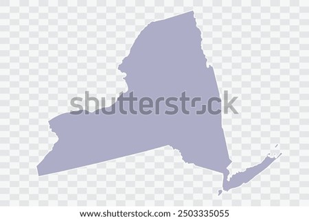 NEW YORK Map silver Color on White Background quality files Png