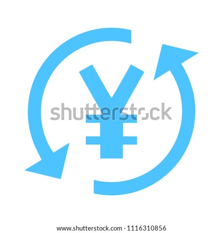 Yen sign icon, currency sign - money symbol, vector cash illustration