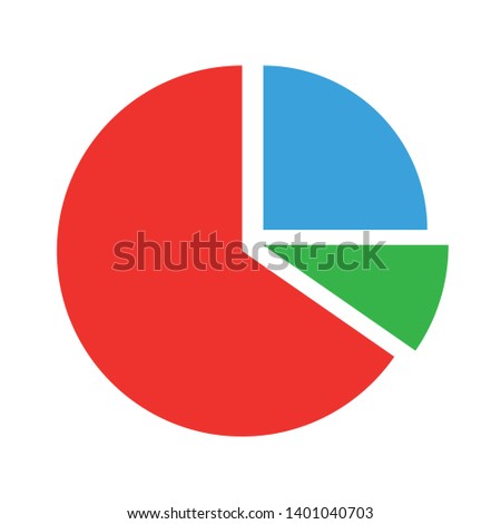 Pie chart vector icon. filled flat sign for mobile concept and web design. Chart pie, diagram simple glyph icon. Symbol, logo illustration. Pixel perfect vector graphics