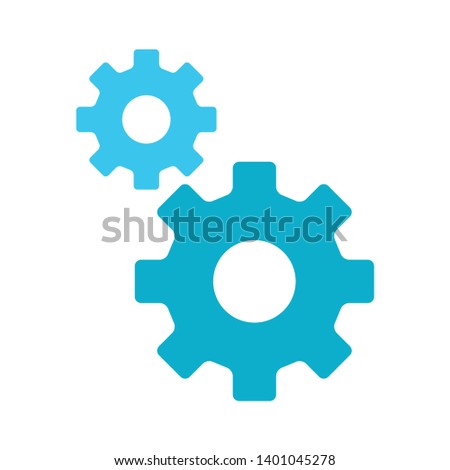 Setting gears vector icon. filled flat sign for mobile concept and web design. Cogwheel, configuration glyph icon. Symbol, gear mechanism symbol