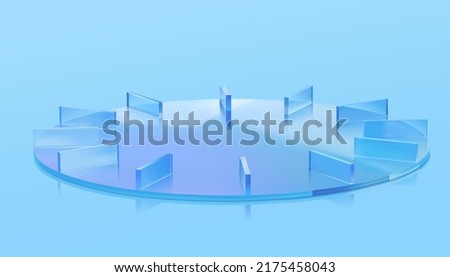 Similar – Image, Stock Photo Clock made with plate and straws on yellow background