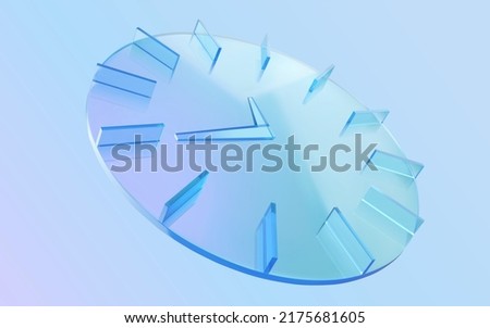 Similar – Image, Stock Photo Clock made with plate and straws on yellow background