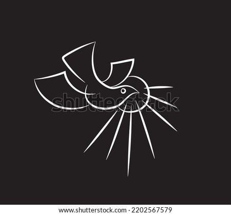 Holy spirit Sketch, art vector design 