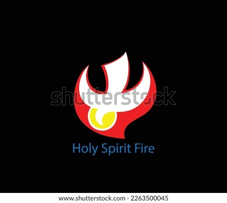 Holy Spirit Fire fire Art Icon, art vector illustration