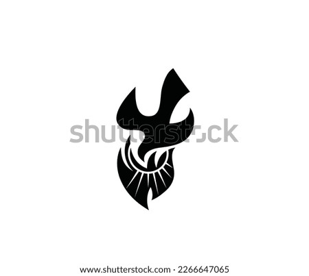 Holy spirit Fire Art Icon, art vector design 