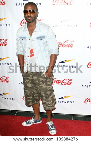 WOODLAND HILLS, CA - JUNE 02: Recording artist Ray J arrives at the grand opening of the LA Fitness Signature Club on June 2, 2012 in Woodland Hills.