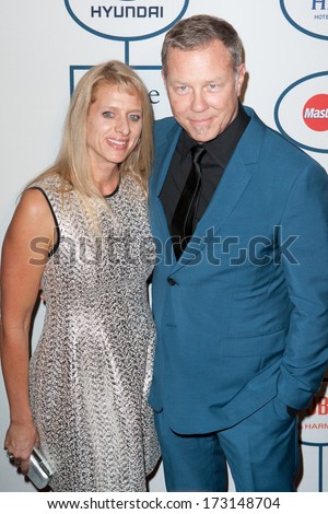 Beverly Hills, Ca. - January 25: James Hetfield & Wife Francesca Arrive ...