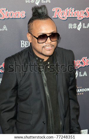 HOLLYWOOD, CA. - NOV 21: Apl.de.ap arrives at the 2010 American Music Awards Rolling Stone Magazine VIP After Party at Rolling Stone Restaurant and Lounge on November 21, 2010 in Hollywood, Ca.