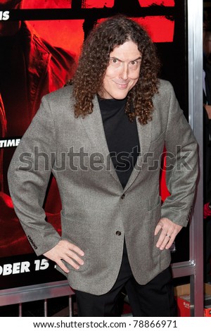 HOLLYWOOD, CA. - OCT 11: Weird Al Yankovic arrives at the Los Angeles special screening of Red at Grauman\'s Chinese Theatre on Oct. 11, 2010 in Hollywood, California.