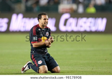 CARSON, CA. - MAY 7: New York Red Bulls M Dwayne De Rosario #11 during the MLS game between the New York Red Bulls & the Los Angeles Galaxy on May 7 2011 at the Home Depot Center in Carson, CA.