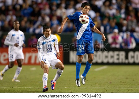 CARSON, CA. - JUNE 6: Guatemala player M Jonathan Lopez #24 in action during the 2011 CONCACAF Gold Cup group B game on June 6 2011 at the Home Depot Center in Carson, CA.