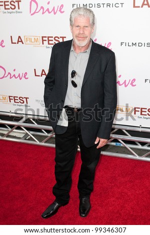 LOS ANGELES - MAY 17: Ron Pearlman arrives at the Los Angeles Film Festival premiere of \'Drive\' on May 17, 2011 in Los Angeles, Ca.