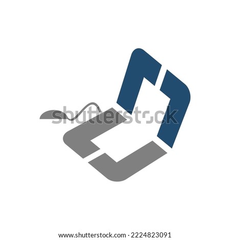 cc laptop logo icon template