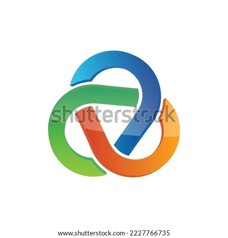 abstract shape business logo icon template