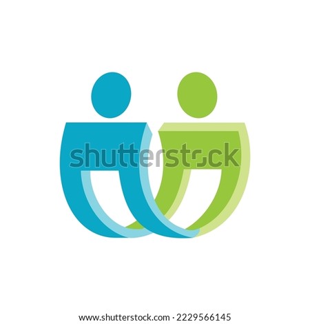 door 7 people mates logo icon template