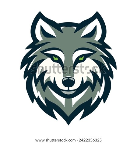 wolf head logo template 2