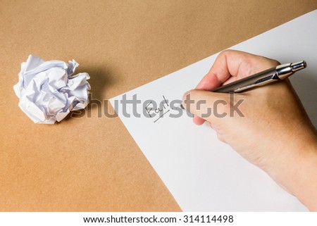 Hand writing 