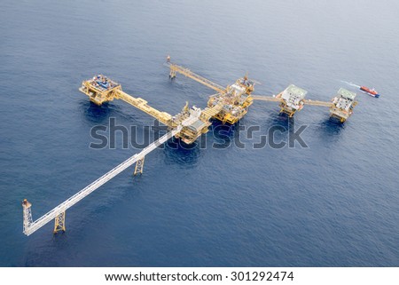 Natural gas field in the Gulf of Thailand