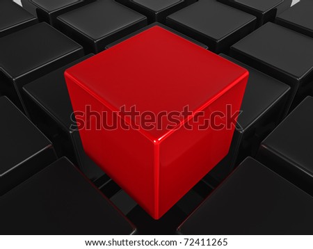 Red cube