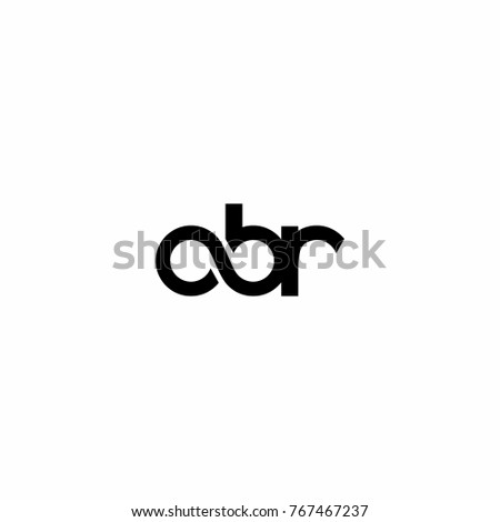 Black Letter Initial with Infinity Logo Icon Vector