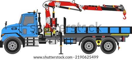 Similar – Image, Stock Photo Boom of a crane in front of colorful evening sky.