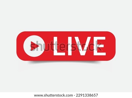 Live streaming icon set. Live video stream symbol. broadcasting isolated on white and transparent background
