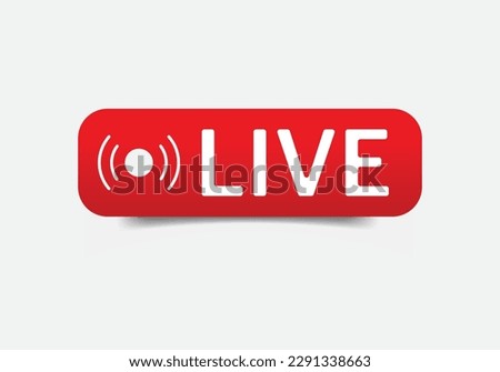 Live streaming icon set. Live video stream symbol. broadcasting isolated on white and transparent background